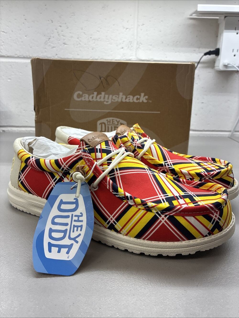 HEY DUDE MEN'S WALLY CADDY SHACK SHOES RARE LIMITED EDITION SIZE 10 New With Box